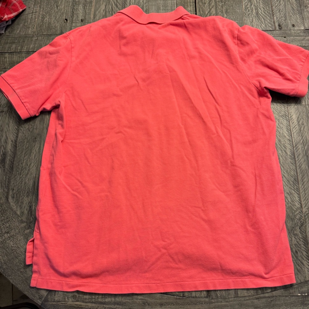 Vtg Polo Ralph Lauren Polo Shirt Mens 1XL Pink Coral‎ Pony Short Sleeve - Picture 5 of 5